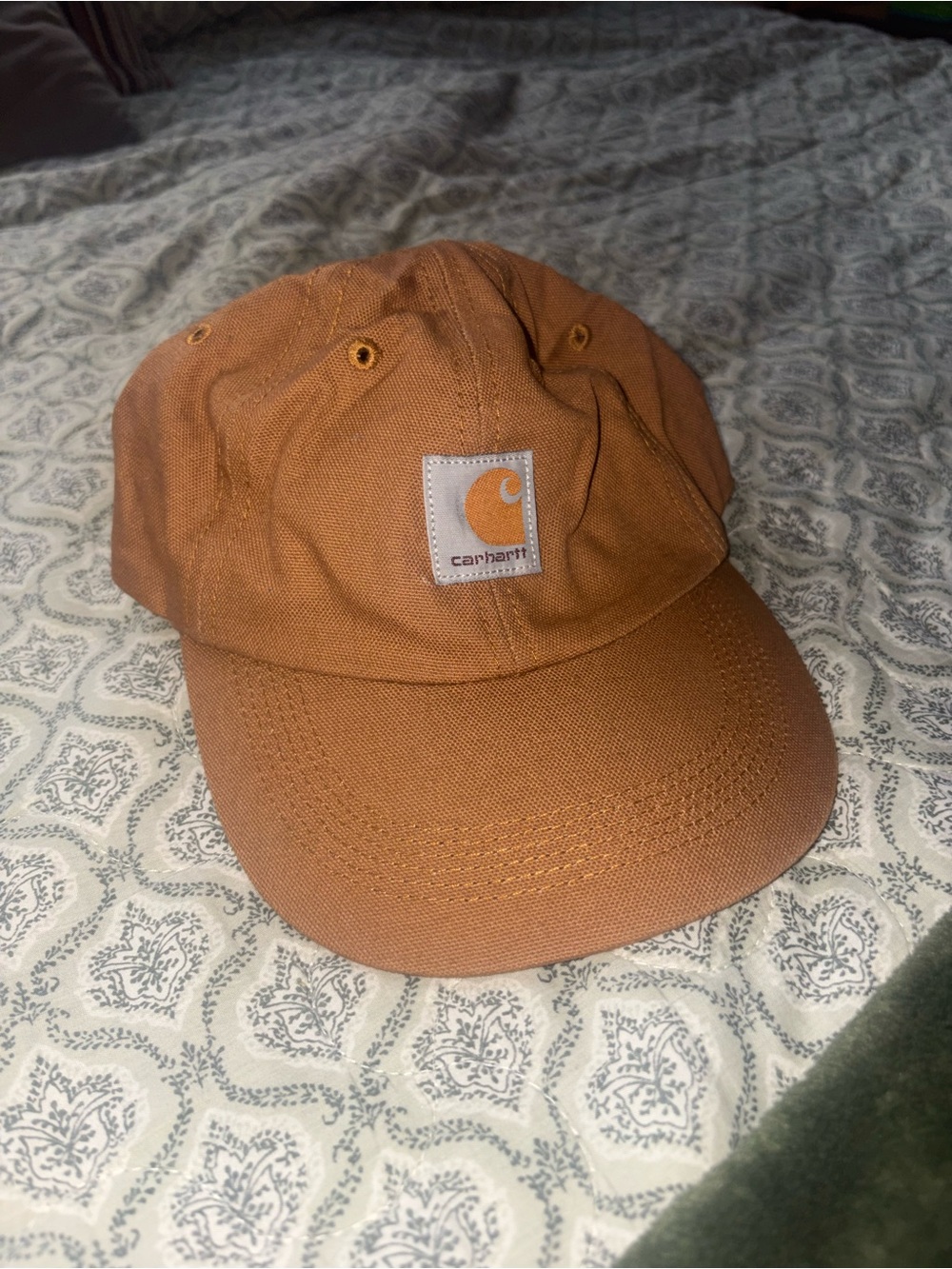 Carhartt Kids' Tan/Brown Canvas Logo Cap